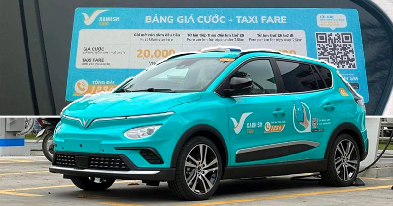 Giá cước Taxi điện Hà Nội